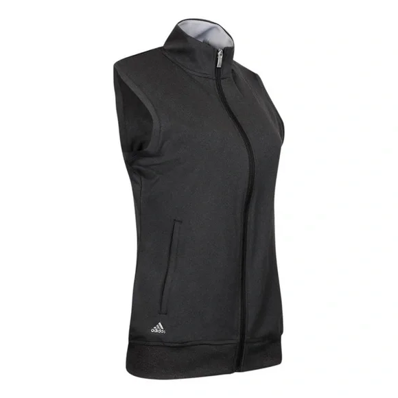 New adidas Women's Full-Zip Club Vest Black​ - Picture 2 of 5